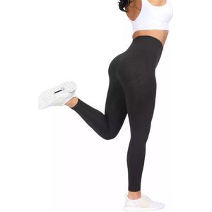LOUZIR Fitness/Yoga legging - Fitness legging - sport legging Stretch - squat proof - Zwart - Naadloos - Maat M