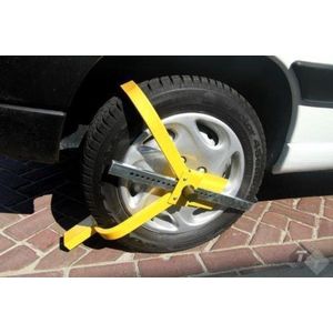 Wielklem, voor 13 inch tot 15 inch wielen, bandbreedte van max. 195mm, inc. 2 sleutels
