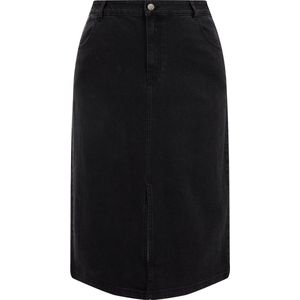 WE Fashion Dames high rise denim rok - Curve