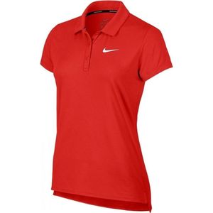 Nike - Court Polo SS Pure - Tennis Polo - L - Rood