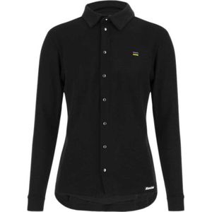 Santini Casual shirt lange mouwen Heren Zwart - Gravel Wool Shirt - Uci Official - XL