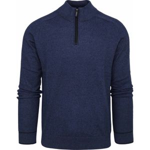 Blue Industry Half Zip Trui Donkerblauw - Maat XXL - Heren - Schipperstrui