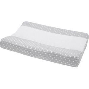 Meyco Baby Little Dots aankleedkussenhoes - grey - 50x70cm