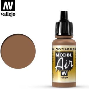 Vallejo 71037 Model Air Mud Brown - Acryl Verf flesje