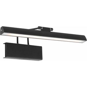 Moderne kleine wandlamp Litho led | 60 cm lang | 2 lichts | zwart | woonkamer / kantoor lamp | modern design