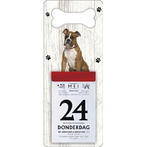 Scheurkalender 2024 Hond: Boxer bruin