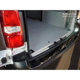 Avisa Zwart RVS Achterbumperprotector passend voor Peugeot Expert III & Citroen Jumpy III 2016- 'Ribs'