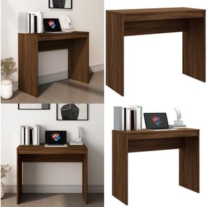 vidaXL Bureau 90x40x72 cm bewerkt hout bruin eikenkleur - Bureau - Bureaus - Schrijftafel - Buro