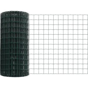 vidaXL - Tuinhek - Set - Set - van - 2 - Groen - Staal - 25m - x - 0.4m - Duurzaam - Tuinhek