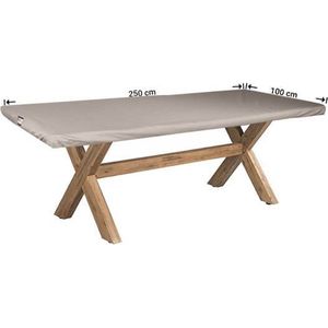 Raffles Covers Beschermhoes tuintafel - 250 x 100 H: 5 cm - RTT250100 - Waterdicht | Solution Dyed | UV-bestendig | Elastisch trekkoord | Airvents - Tuintafelhoes