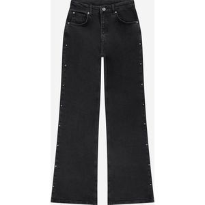 Nik & Nik Florina Denim Jeans Meisjes - Broek - Donkergrijs - Maat 152