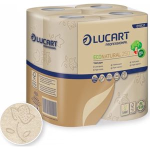 96 rollen Lucart Wc-Rollen Eco 200 Vellen - ecologisch toiletpapier - milieu vriendelijk