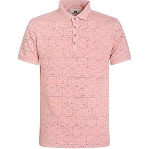 Gabbiano Poloshirt Polo Met Allover Print 234922 719 Dusty Coral Mannen Maat - L