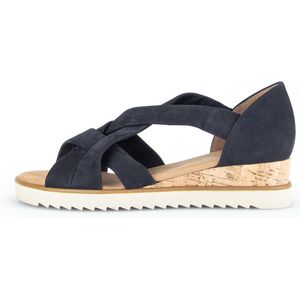 Gabor 782 Sandalen - Met Sleehak - Dames - Blauw - Maat 39