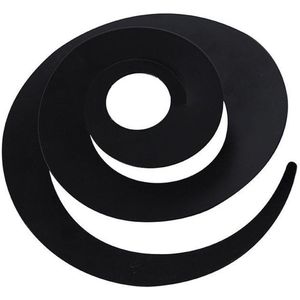 QAZQA spiral - Lampenkap - Ø 200 mm - Zwart -