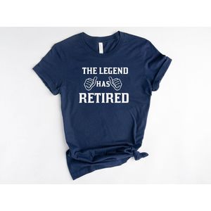Lykke The Legend Has Retired| Pensioen | Unisex T-shirt | Retired Dames |Retired Heren| Maat L