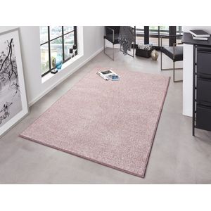 Flycarpets Laagpolig Velours Vloerkleed - Designer Pure - Roze 160x240 cm