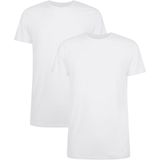 Apollo heren T-shirt Bamboe - Ronde Hals- 2-pack - Wit - XL