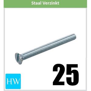 Metaalschroef M3 x 25mm (10 stuks)