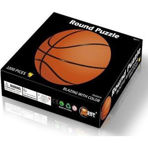 Ronde Puzzel | 1000 Stukjes | Basketbal | 65 cm doorsnee | Vanaf 7 jaar