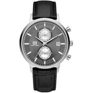 Danish Design IQ14Q1215 horloge heren - zwart - edelstaal