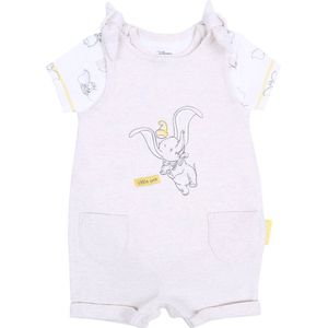 Beige en gemêleerde baby rampers + romper DUMBO