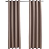 vidaXL-Gordijn-verduisterend-met-metalen-ringen-2-st-140x175-cm-taupe