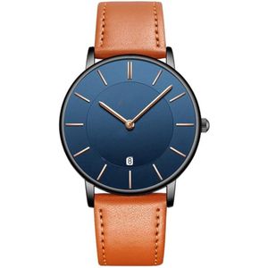 Tyme Horloge - Heren - 39.5mm - Blauw - Horloges voor Mannen - Cadeauverpakking