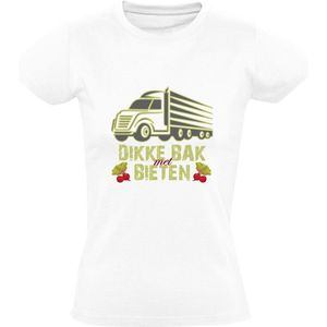Dikke bak met bieten Dames T-shirt | boer | boerderij | trekker | tractor | boeren | veeteelt | landbouw | shirt