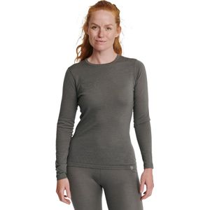 DANISH ENDURANCE Thermo Shirt met Lange Mouwen voor Dames - van Merino Wol - Grijs - XL