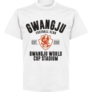 Gwangju FC Established T-shirt - Wit - 3XL
