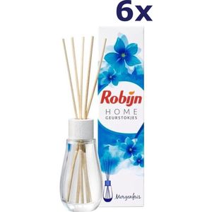 6x Robijn Home Geurstokjes Morgenfris 45 ml