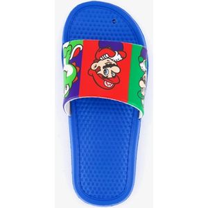 Super Mario kinder badslippers blauw - Maat 24