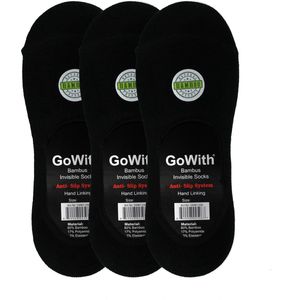 GoWith-bamboe sokken-yoga sokken-pilates sokken-3 paar- dans sokken-dames sokken-zwart-40-44