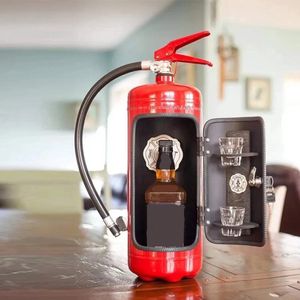Unieke Brandblusser Design Opbergdoos - Perfect voor Drankflessen - Drank Fles Houder Decoratie