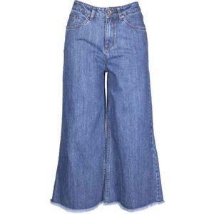 Urban Classics - Denim Culotte ocean Flared jeans - Spijkerbroek - S - Blauw