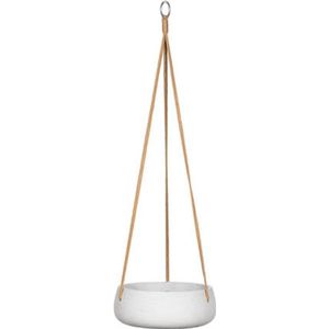 Pottery Pots Hang Bloempot-Hang Plantenschaal White washed-Wit D 24 cm H 9 cm Ø opening 20 cm