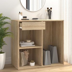 vidaXL Cosmeticakast - 80x40x75 cm - Sonoma eiken Cosmeticakast - Make-upproducten Organiseren - Badkamer Kast - Salon Meubilair - Houten Kast