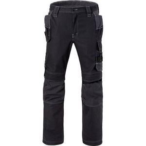 HAVEP Werkbroek kniezakken + gereedschapszakken Attitude 80230 - Zwart/Charcoal - 57