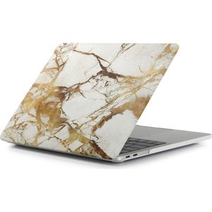 Mobigear Laptophoes geschikt voor Apple MacBook Pro 16 Inch (2019-2020) Hoes Hardshell Laptopcover MacBook Case | Mobigear Marble - Bruin - Model A2141