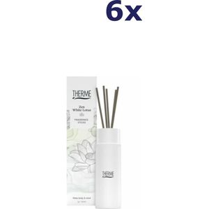 6x Therme Geurstokjes Zen White Lotus 100ml