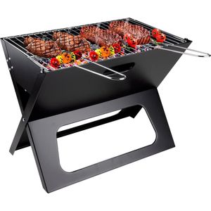 Collection 8711252249018 Barbecue - BBQ - Draagbaar - Opvouwbaar - losse Vuurschaal en Grillrooster - Zwart