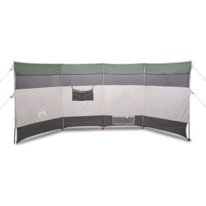 vidaXL - Windscherm - camping - waterdicht - 366x152x152 - cm - groen