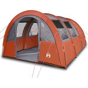 vidaXL-Tent-4-persoons-waterdicht-grijs-en-oranje