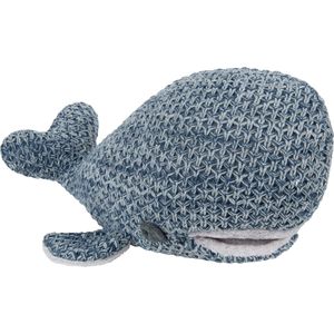 Baby's Only Knuffel walvis River - Knuffeldier - Baby knuffel - Jeans/Grijs Mêlee - Baby cadeau