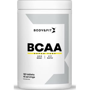 Body & Fit BCAA Super Tabs - 2:1:1 BCAA Aminozuren - 180 tabletten (45 doseringen)