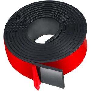 Zelfklevende rubberen strips 40 mm (B) x 2 mm (D) x 300 cm (L) - neopreen rubberen mat - massief rubberen profiel voor afdichtingen, isolatie