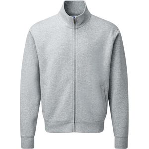 Russell Heren Authentiek Sweatshirt-jasje met volledige ritssluiting (Licht Oxford)