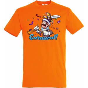 T-shirt kinderen Carnavalluh | Carnaval | Carnavalskleding Kinderen Baby | Oranje | maat 116