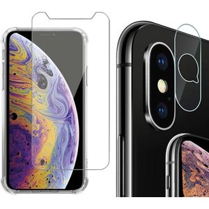 Geschikt voor iPhone XS / X Screen Protector Glas en Camera Screenprotector